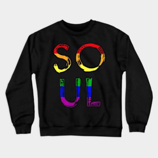 Soul Mate Puzzle Couple  LGBT Pride Gay Les Crewneck Sweatshirt